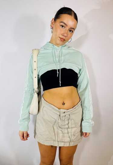 Vintage Y2K 00s adidas Originals Super Crop Hoodie