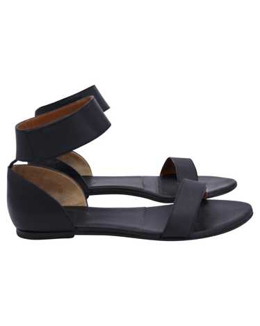 Chloe Black Leather Ankle Strap Flat Sandals by C… - image 1