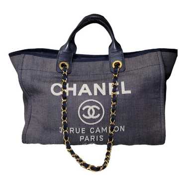 Chanel Deauville Chain cloth tote