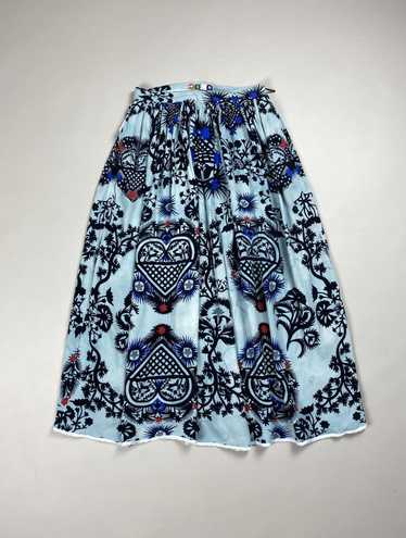 MSGM MSGM ladies overprinted viscose skirt size 4… - image 1