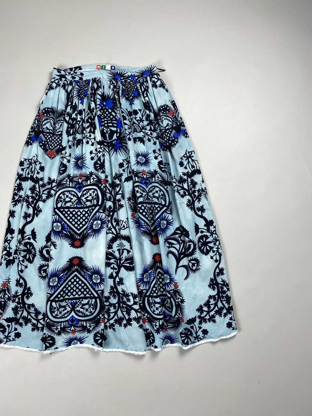 MSGM MSGM ladies overprinted viscose skirt size 4… - image 3