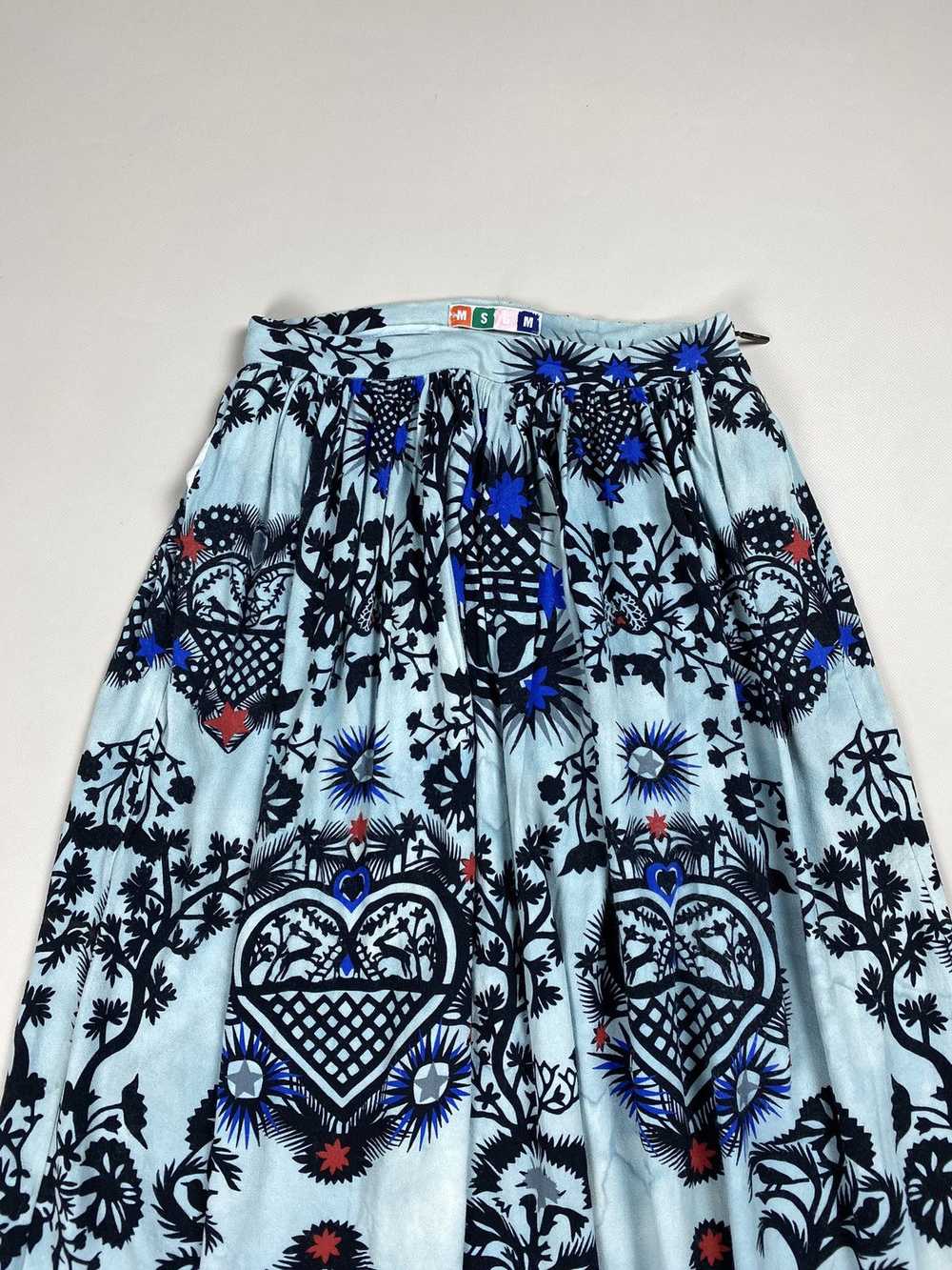 MSGM MSGM ladies overprinted viscose skirt size 4… - image 7