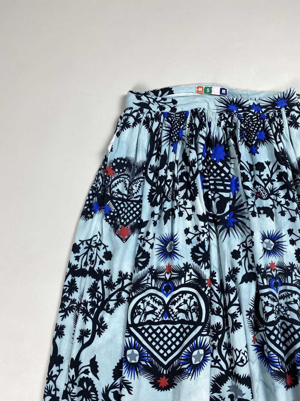 MSGM MSGM ladies overprinted viscose skirt size 4… - image 8