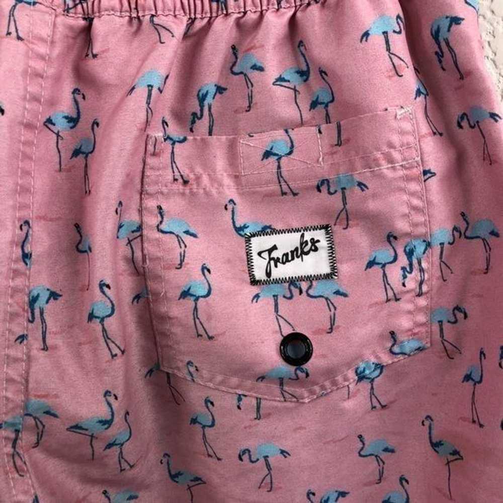 Franks FRANKS Swim Trunks Pink Flamingo Board Sho… - image 4