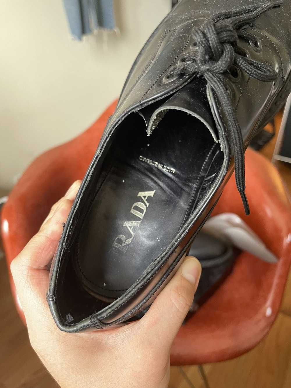 Prada Prada Round Clown-Toe Derby - image 8