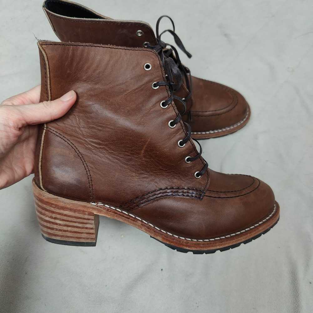 Red Wing Red Wing Clara Boots Womens 9 Red Leathe… - image 2