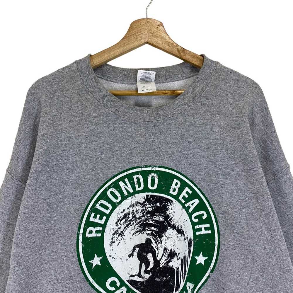 Vintage Redondo Beach California Big Logo Crewnec… - image 4