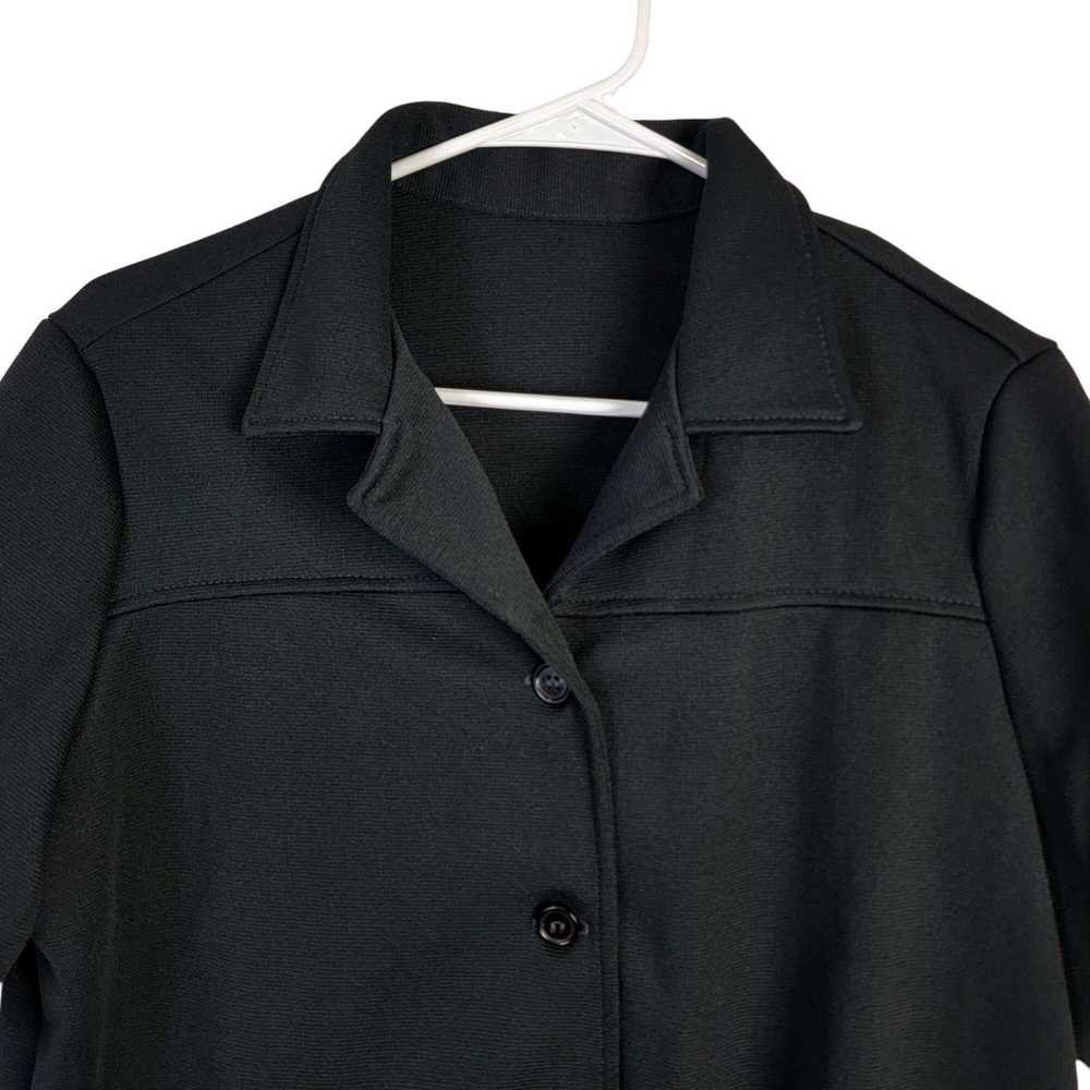 Vintage Vintage 70s Button Shirt Women XL 14 Blac… - image 10