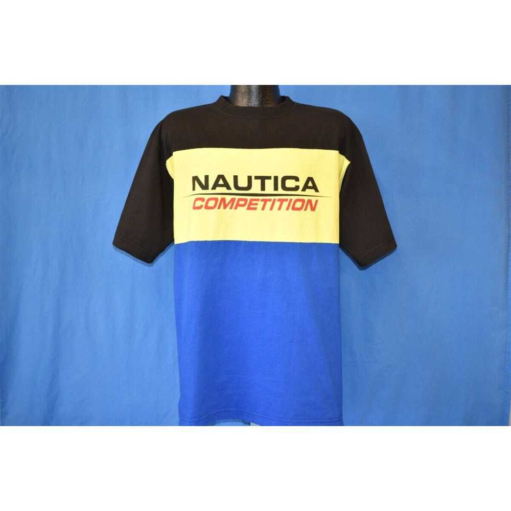 Nautica vintage 90s NAUTICA COMPETITION BLACK YEL… - image 2