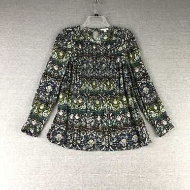 Vintage J Jill Shirt Womens Medium Petite Floral S