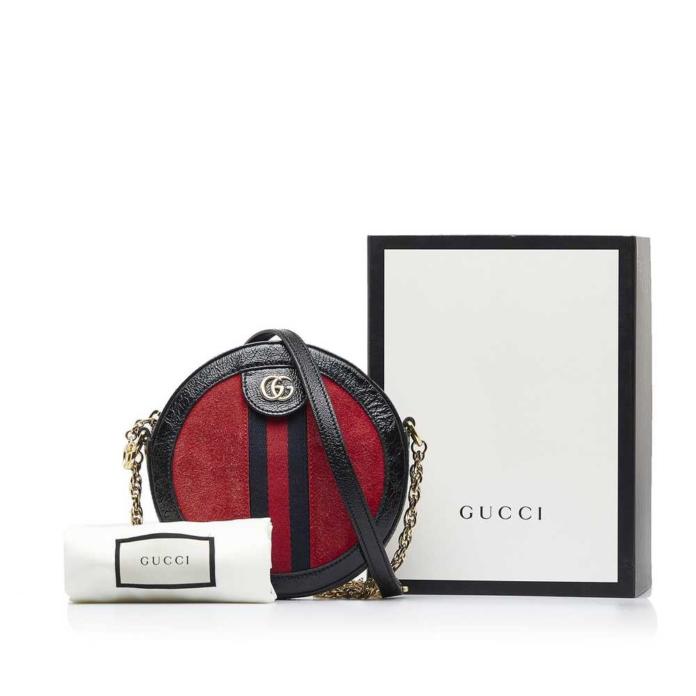 Gucci Gucci Mini Suede Round Ophidia Crossbody - image 10