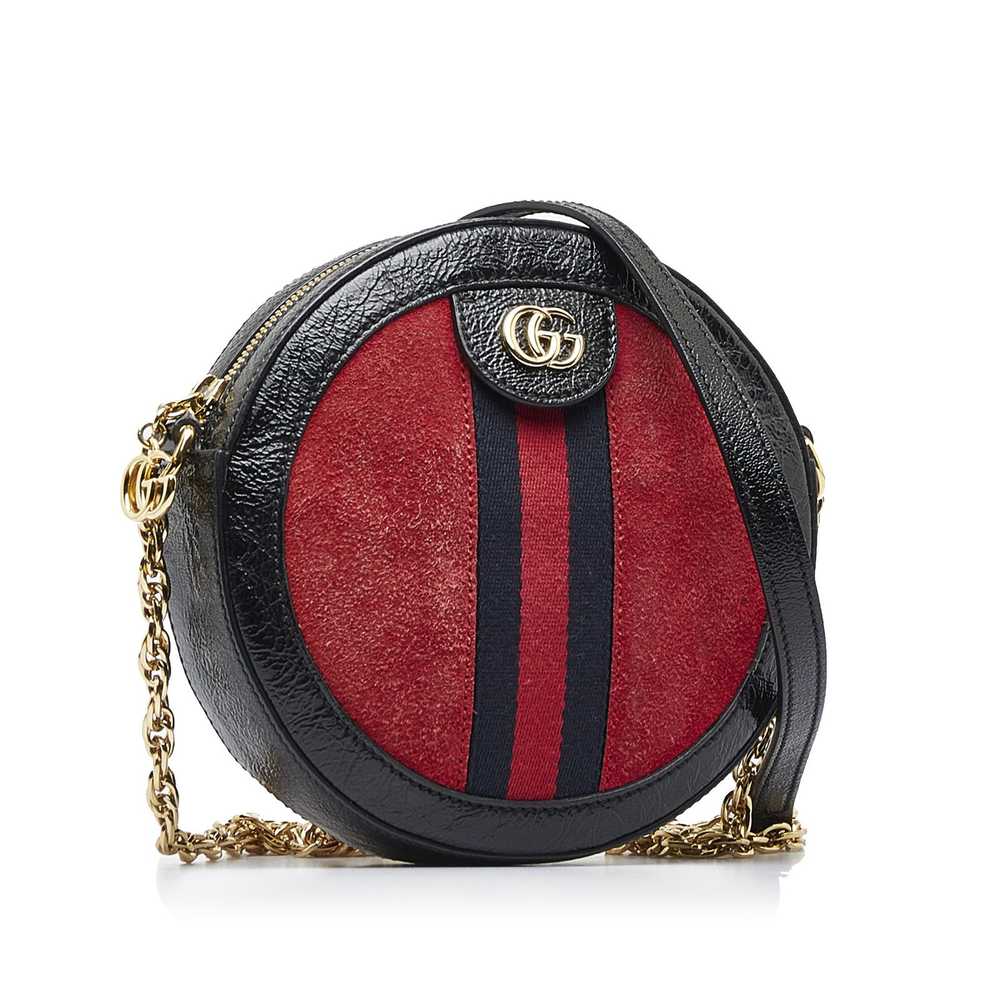 Gucci Gucci Mini Suede Round Ophidia Crossbody - image 2