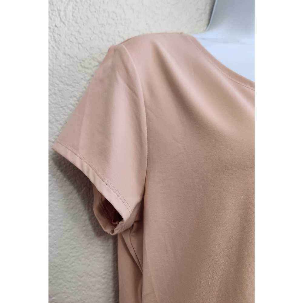 Other Ruby Rd. Salmon Pink Short Cap Sleeves Top … - image 2