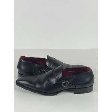 Mezlan Mezlan Alari Monk Strap Leather Shoes Black