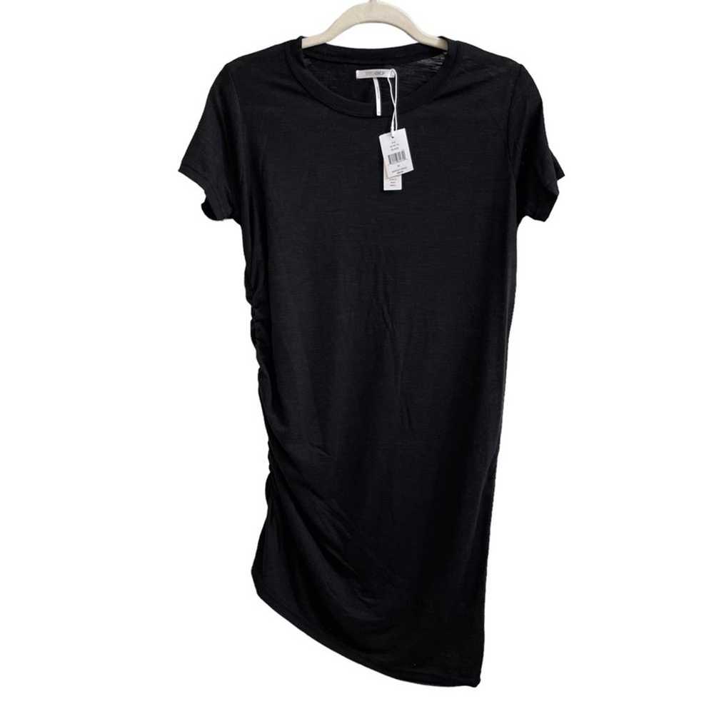 NWT Stitchdrop Black Ruched Knee Length T-Shirt D… - image 2