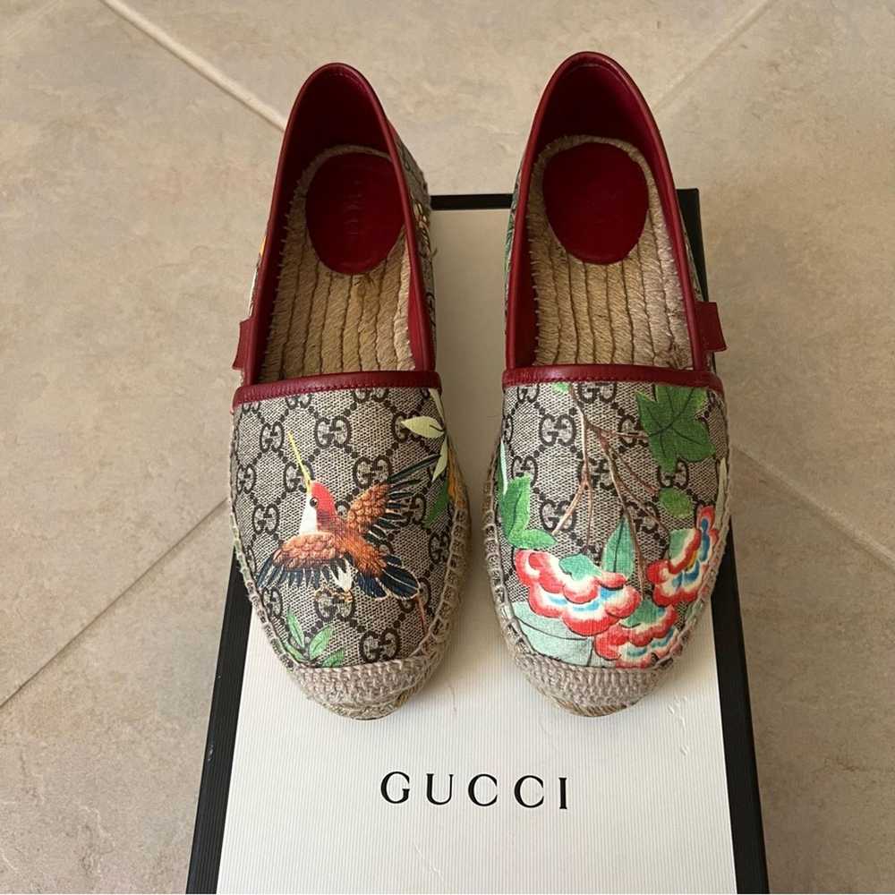 Gucci Gucci Tian GG Supreme Leather Trim Coated C… - image 3