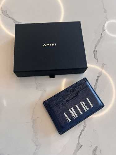 Amiri Amiri Logo Card Holder Navy