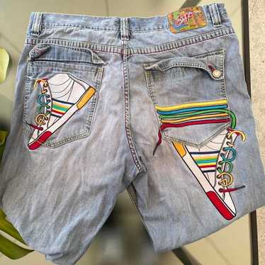 90s Coogi Baggy Jeans Colorful