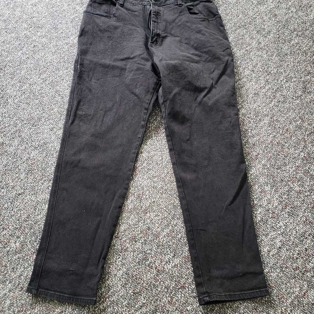 90s/00s Black Straight Leg Jeans - image 2