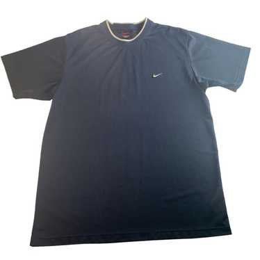 Nike Vintage 90s jersey fabric navy t-shirt Mens s