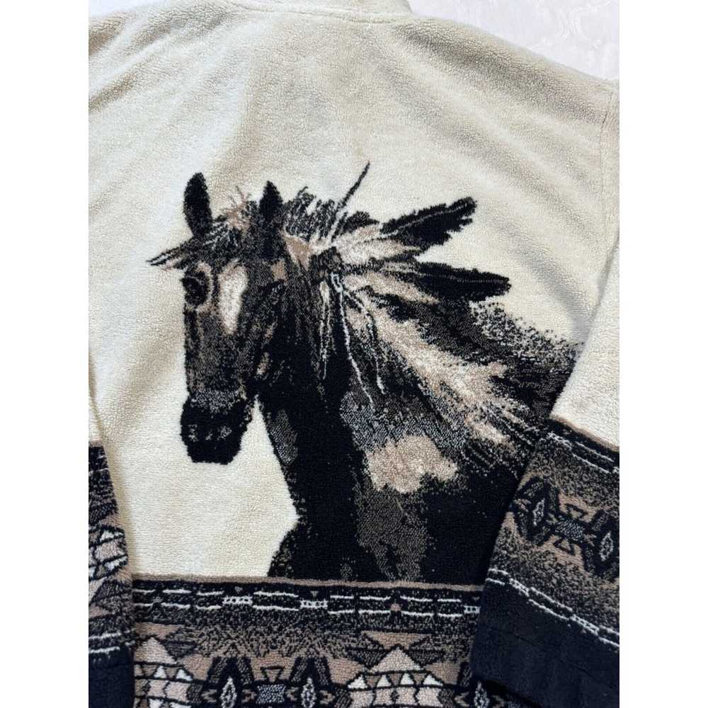 Vintage 90’s Outback Trading Company Horse Fleece… - image 8