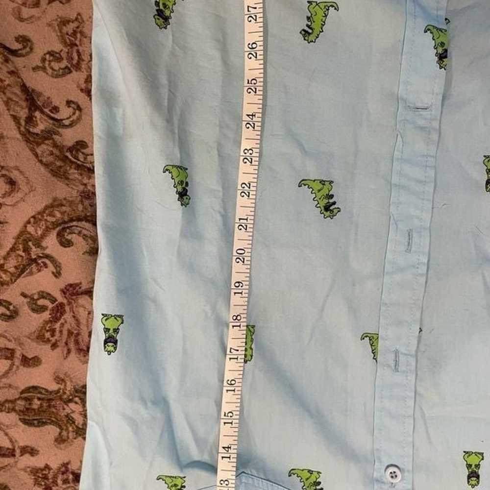Men's Rugrats Reptar Button Down Shirt -Medium - image 8
