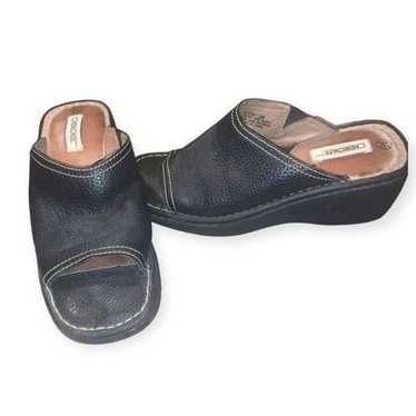 Cherokee Y2k 90s leather platform sandals