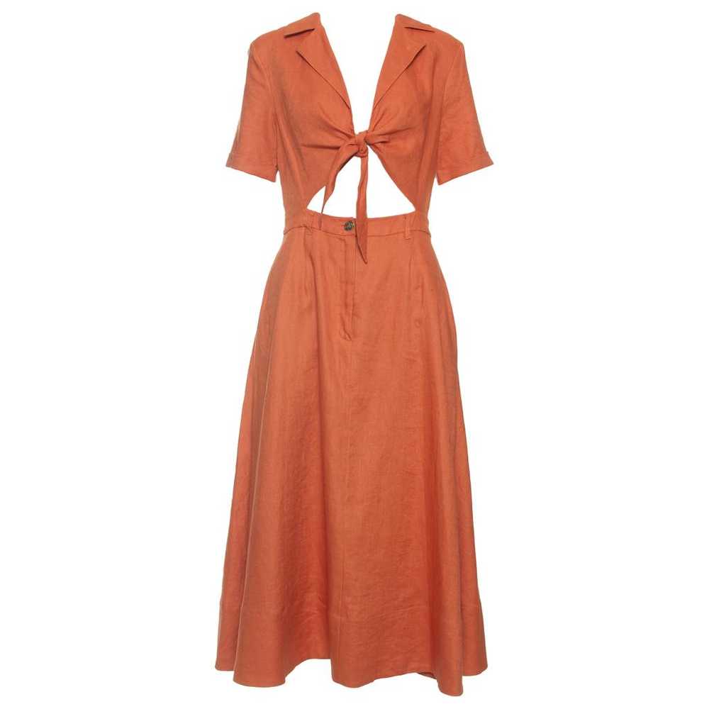 Staud Linen mid-length dress - image 1