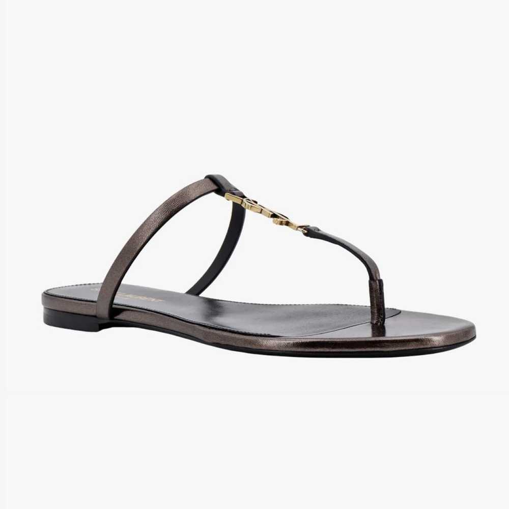 Saint Laurent Cassandra leather sandal - image 3