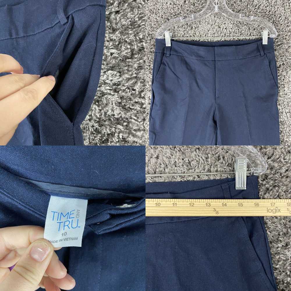 Vintage Time And Tru Women’s 10 Blue Pants Chino - image 4
