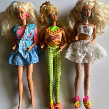 Vintage Barbie Rockers Era Doll Lot With Reeboks … - image 1