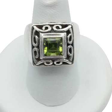 Sterling Silver Peridot Ring