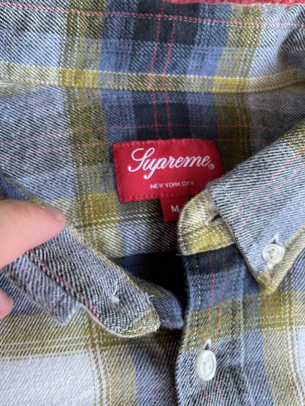 Supreme Supreme Brushed Plaid Flannel Shirt SS22 … - image 6