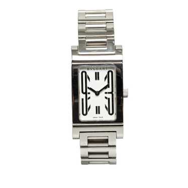 Silver Bvlgari Quartz Stainless Steel Rettangolo W