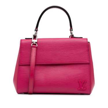 Pink Louis Vuitton Epi Cluny BB Satchel
