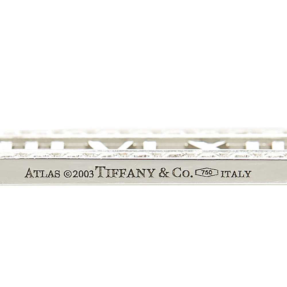 Silver Tiffany Diamond Atlas Bar Pendant Necklace - image 4