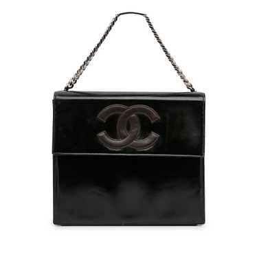 Black Chanel Patent Flap Handbag