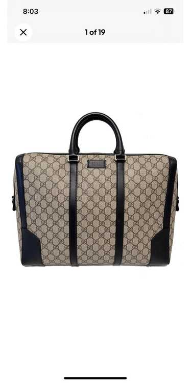 Gucci Gucci GG Supreme Canvas / Leather Briefcase