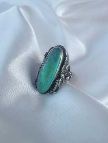 old pawn sterling silver turquoise ring