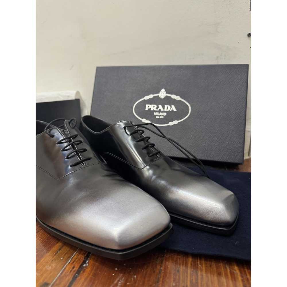 Prada Leather lace ups - image 8