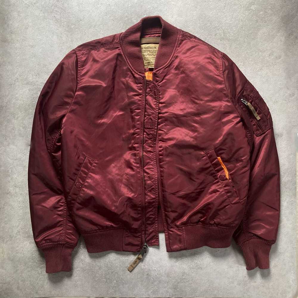 Alpha Industries Alpha Industries Burgundy Bomber… - image 1