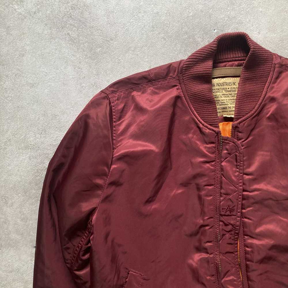 Alpha Industries Alpha Industries Burgundy Bomber… - image 2