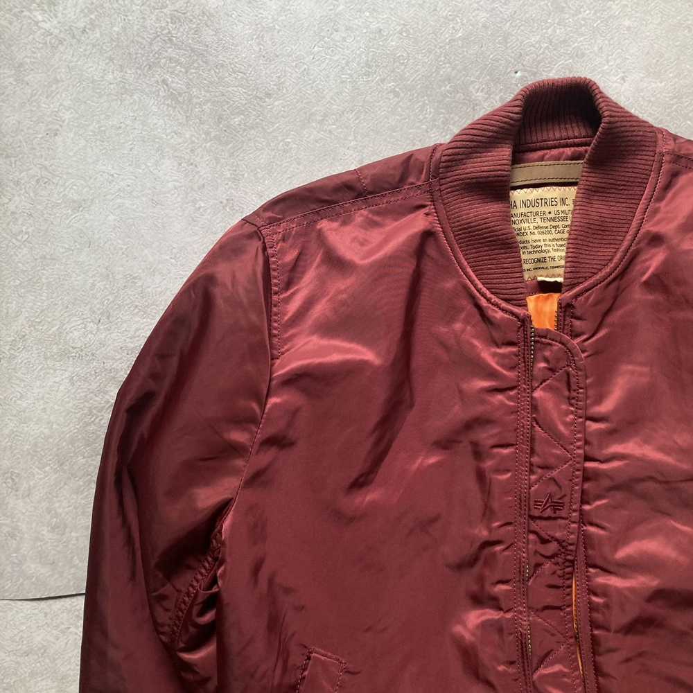 Alpha Industries Alpha Industries Burgundy Bomber… - image 3