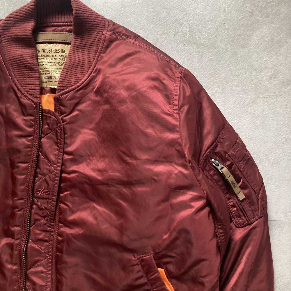 Alpha Industries Alpha Industries Burgundy Bomber… - image 4