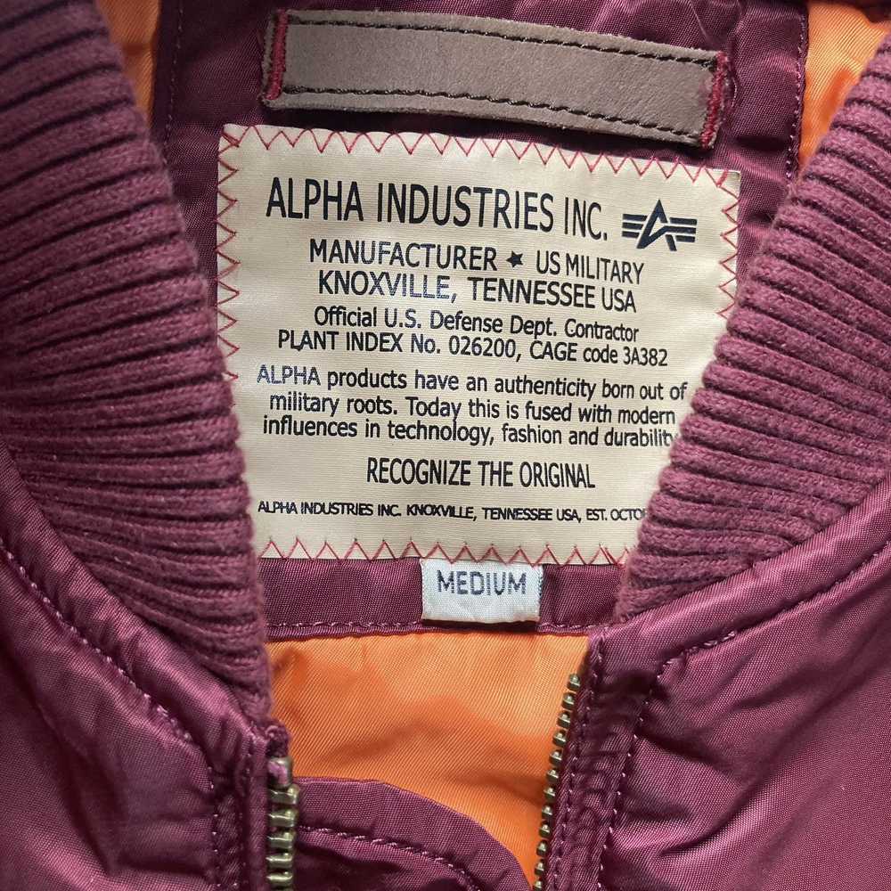 Alpha Industries Alpha Industries Burgundy Bomber… - image 7