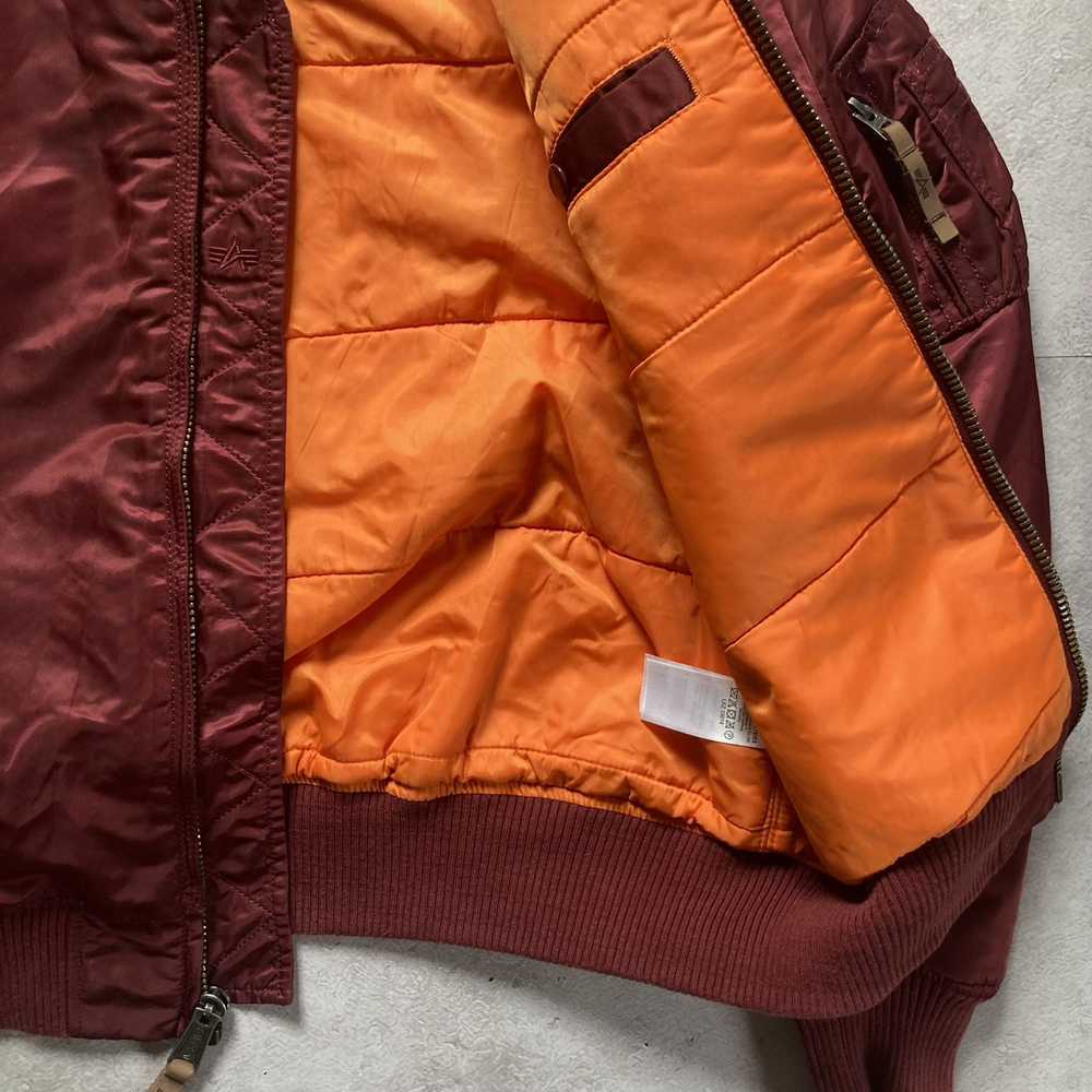 Alpha Industries Alpha Industries Burgundy Bomber… - image 8