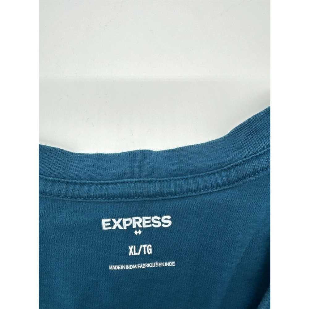 Express Express T-Shirt Men X-Large Blue V-Neck…#… - image 2