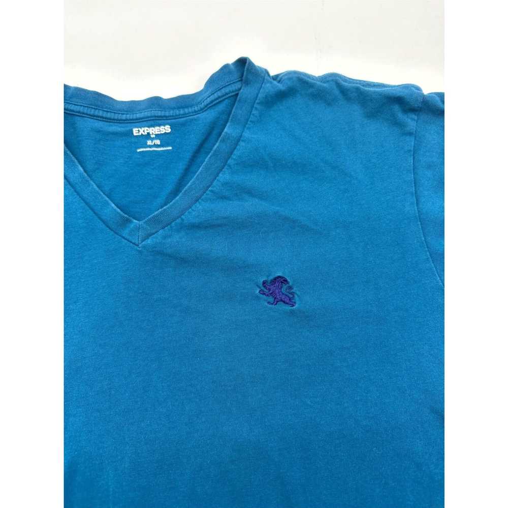 Express Express T-Shirt Men X-Large Blue V-Neck…#… - image 3