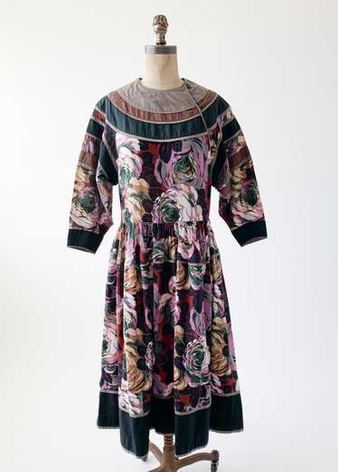 Vintage 1970s Kenzo Floral Dress