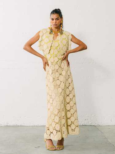 1970s Pauline Trigere Crochet Ensemble